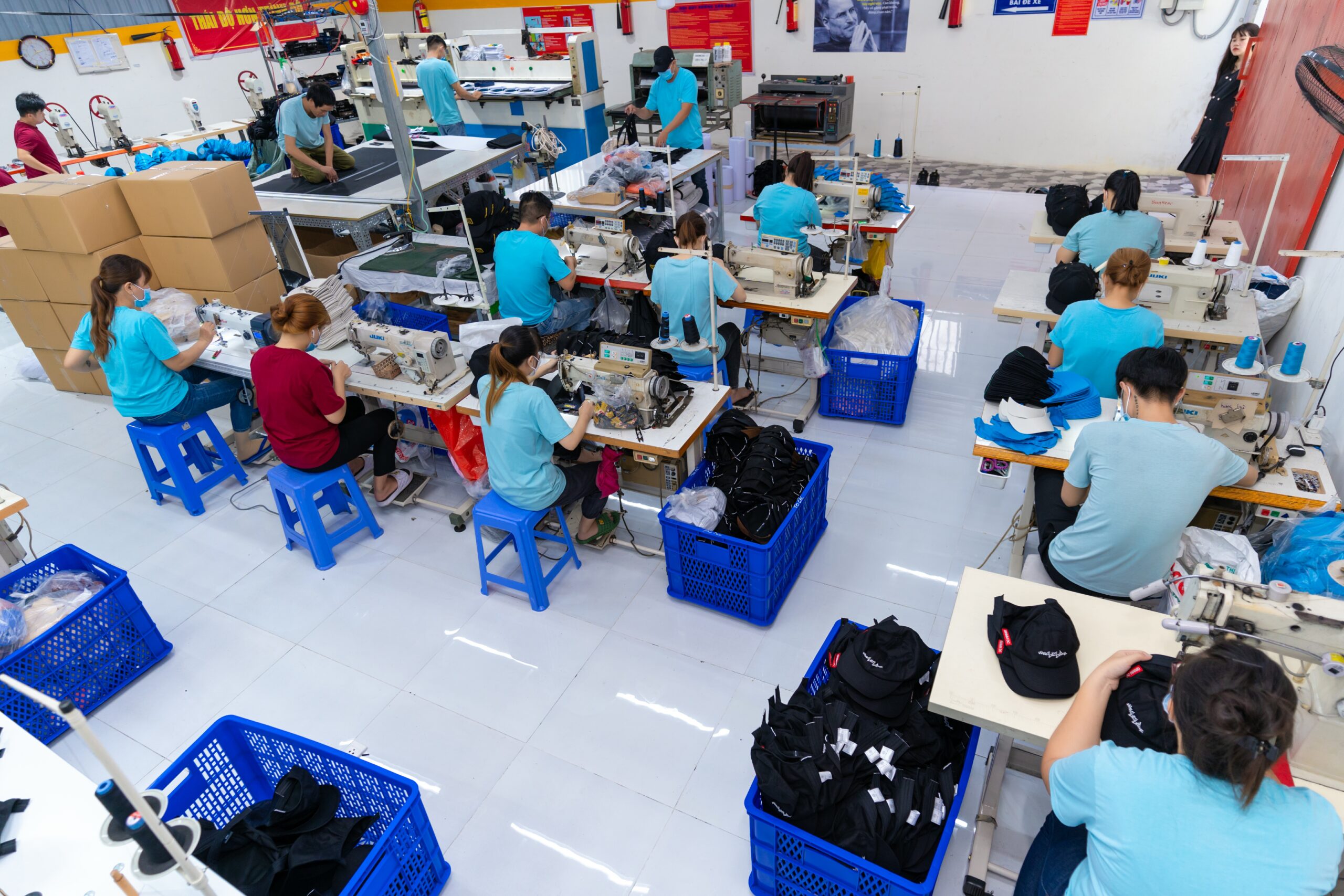 Xưởng may nón đại tín- may non theo yêu cầu